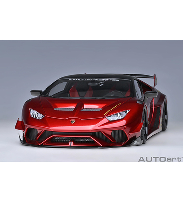 オートアート 1/18スケール リバティーウォーク LB‐シルエット ワークス ランボルギーニ ウラカン GT （ハイパー・レッド）/msl