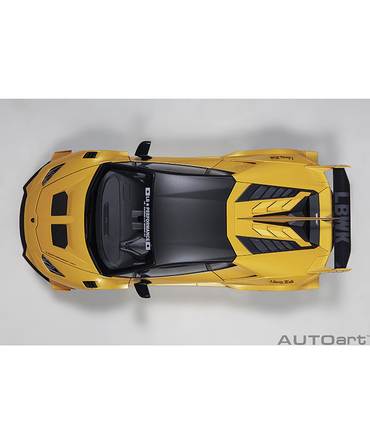オートアート 1/18スケール リバティーウォーク LB‐シルエット ワークス ランボルギーニ ウラカン GT （メタリック・イエロー）/msl