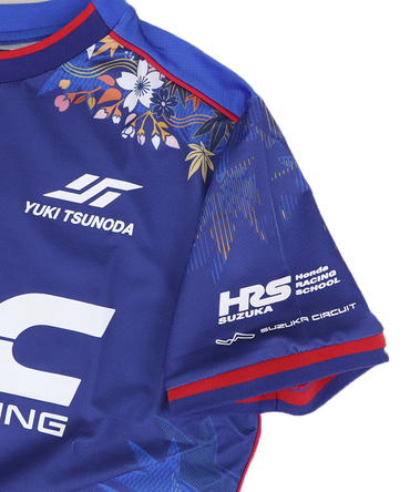 角田裕毅 x HRC Honda RACING コラボ Tシャツ ネイビー 2025