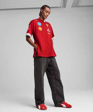PUMA スクーデリア フェラーリ SF チーム ドライバー オーバーサイズ Tシャツ レッド 2025  /TM-W 