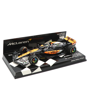 ミニチャンプス 1/43スケール マクラーレン F1 チーム MCL60 ランド・ノリス 2023年 イギリスGP 2位入賞 