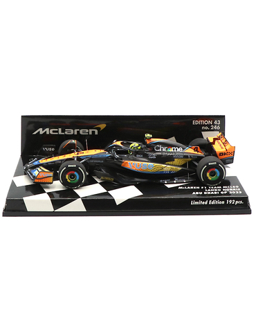 ミニチャンプス 1/43スケール マクラーレン F1 チーム MCL60 ランド・ノリス 2023年 アブダビGP 