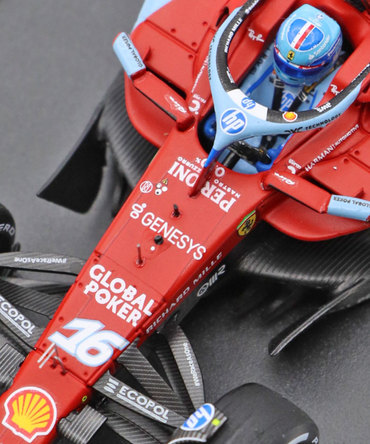 ルックスマート 1/43スケール フェラーリ SF24 シャルル・ルクレール 2024年 マイアミGP