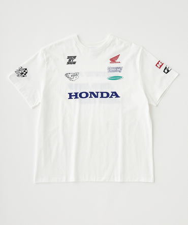ホンダ MOUSSY HONDA RACING BIG Tシャツ ホワイト