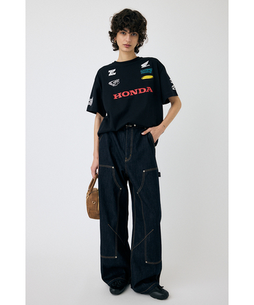 ホンダ MOUSSY HONDA RACING BIG Tシャツ ブラック