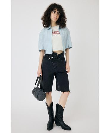 ホンダ MOUSSY HONDA RHINESTONE Tシャツ ホワイト