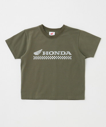 ホンダ MOUSSY HONDA RHINESTONE Tシャツ カーキ