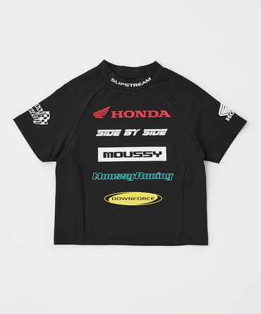 ホンダ MOUSSY HONDA RACING TINY Tシャツ ブラック