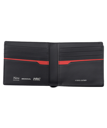 HRC Honda RACING x ノイインテレッセ LF 二つ折り財布(外BOX小銭入れ付き札入) ブラックxブラック