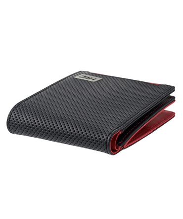 HRC Honda RACING x ノイインテレッセ LF 二つ折り財布(外BOX小銭入れ付き札入) ブラックxレッド