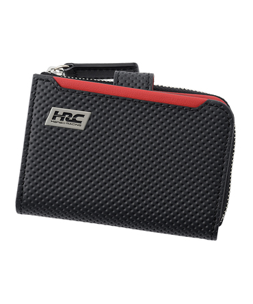 HRC Honda RACING x ノイインテレッセ LF 小銭入れ付きキーケース ブラックxレッド