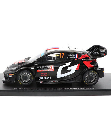 TGR別注 1/18スケール トヨタ GR ヤリス ラリー1 ハイブリッド TOYOTA GAZOO Racing WRT 17号車 セバスチャン・オジエ / ヴァンサン・ロンデ 2024年 WRC モンテカルロ ラリー  /TGR_WRC