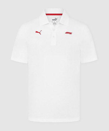 PUMA FORMULA 1 ロゴ ポロシャツ ホワイト 2025