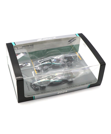 スパーク 1/64スケール メルセデス AMG ペトロナス F1 W15 E パフォーマンス ハミルトン / ラッセル 2024年 ラスベガスGP 2台セット /spk