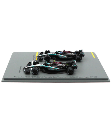 スパーク 1/64スケール メルセデス AMG ペトロナス F1 W15 E パフォーマンス ハミルトン / ラッセル 2024年 ラスベガスGP 2台セット /spk