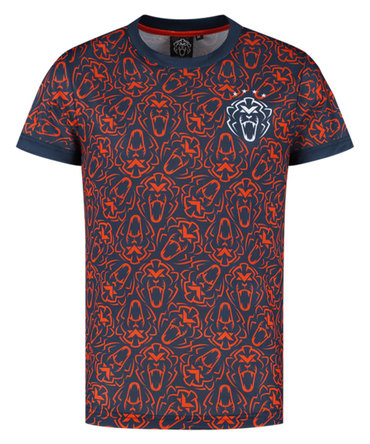 マックス・フェルスタッペン オレンジライオン スポーツTシャツ ネイビー