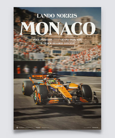 ランド・ノリス マクラーレン 2025年 モナコGP 優勝 記念 ポスター