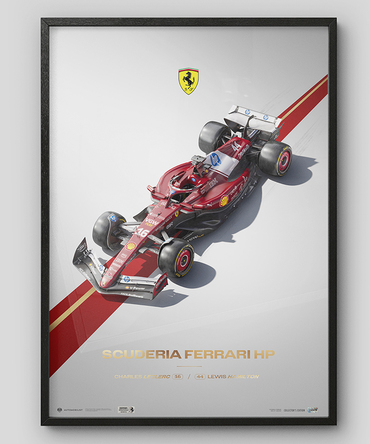 【額装済み】フェラーリ SF-25 – スクーデリア フェラーリ HP F1™ Team ポスター