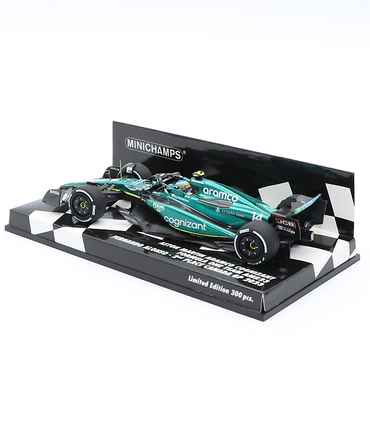 ミニチャンプス 1/43スケール アストンマーチン アラムコ F1 チーム AMR23 フェルナンド・アロンソ 2023年 カナダGP 2位入賞/23f1m