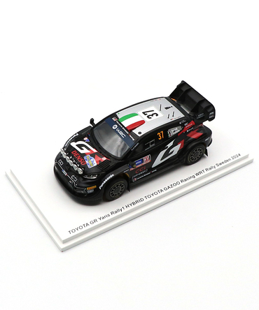 スパーク 1/43スケール トヨタ GRヤリス ラリー1 ハイブリッド TOYOTA GAZOO Racing  WRT 37号車 ロレンツォ・ベルテッリ / シモーネ・スカットリン 2024年 WRC スウェーデンラリー /TGR_WRC
