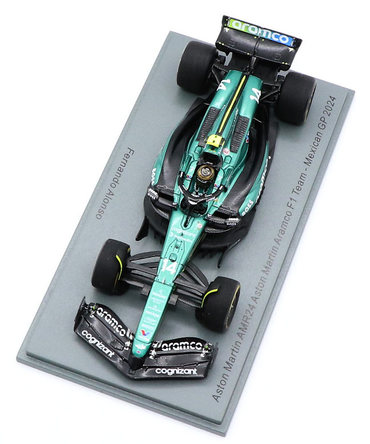 スパーク 1/43スケール アストンマーチン アラムコ F1 チーム AMR24 フェルナンド・アロンソ 2024年 メキシコGP F1 400戦レース 記念 /24f1m