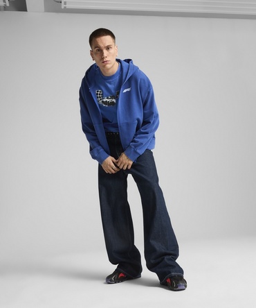 PUMA FORMULA1 グラフィック フルジップフーディー ブルー