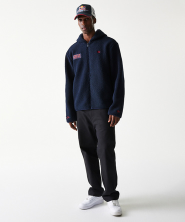 オラクル レッドブルレーシング NewEra フーデッド シェルパ ジャケット