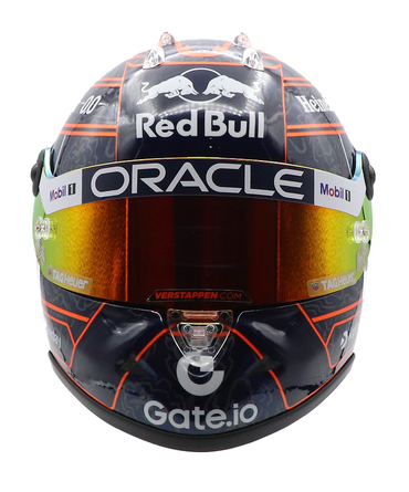 フェルスタッペン別注 シューベルト 1/2スケール マックス・フェルスタッペン 2025年 オレンジ ライオン ヘルメット レッドブル レーシング チーム/ARB