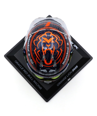 フェルスタッペン別注 シューベルト 1/4スケール マックス・フェルスタッペン 2025年 オレンジ ライオン ヘルメット レッドブル レーシング チーム/ARB