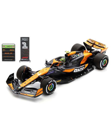 スパーク 1/18スケール マクラーレン F1 チーム MCL38 ランド・ノリス 2024年 マイアミGP 優勝 /24f1m