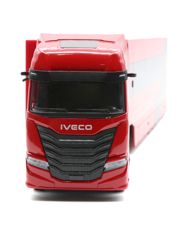 ブラゴ 1/43スケール スクーデリア フェラーリ IVECO S-WAY 570 トランスポーター / SF24 シャルル・ルクレール セット