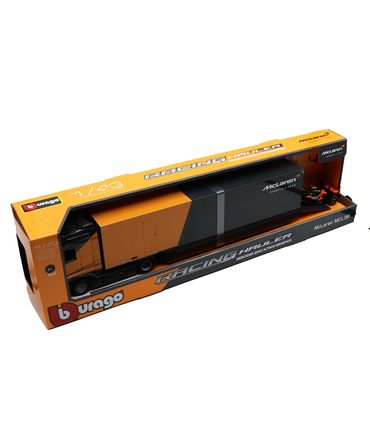 ブラゴ 1/43スケール マクラーレン メルセデス-ベンツ ACTROS GIGASPACE トランスポーター / MCL38 ランド・ノリス セット