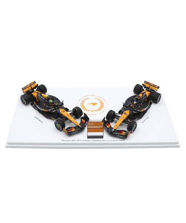 スパーク 1/43スケール マクラーレン F1 チーム MCL38 ノリス＆ピアストリ 2024年 コンストラクターチャンピオン セット /24f1m