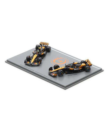 スパーク 1/64スケール マクラーレンF1チーム MCL38 ランド・ノリス ＆ オスカー・ピアストリ 2024年 コンストラクターズチャンピオン/spk