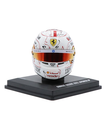 ルックスマート 1/5スケール シャルル・ルクレール 2025年 日本GP F1参戦150戦目 フェラーリ ヘルメット 