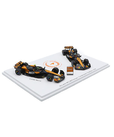 スパーク 1/64スケール マクラーレンF1チーム MCL38 ランド・ノリス ＆ オスカー・ピアストリ 2024年 コンストラクターズチャンピオン セット/spk