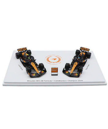 スパーク 1/64スケール マクラーレンF1チーム MCL38 ランド・ノリス ＆ オスカー・ピアストリ 2024年 コンストラクターズチャンピオン セット/spk