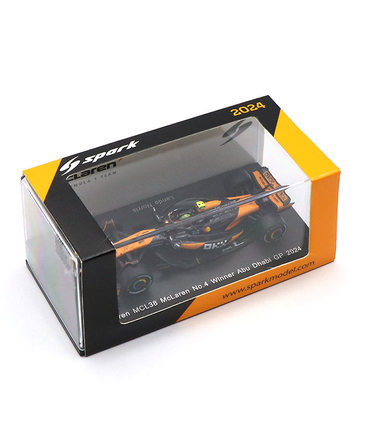 スパーク 1/64スケール マクラーレンF1チーム MCL38 ランド・ノリス 2024年 アブダビGP 優勝 /spk