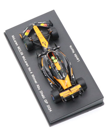 スパーク 1/64スケール マクラーレンF1チーム MCL38 ランド・ノリス 2024年 アブダビGP 優勝 /spk