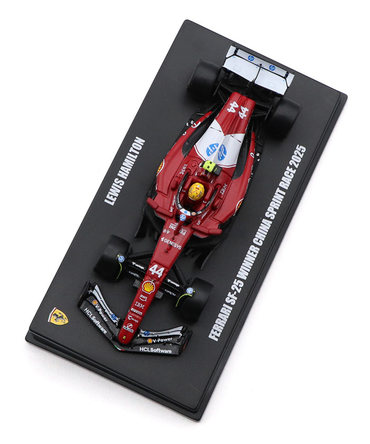 ルックスマート 1/64スケール フェラーリ SF-25 ルイス・ハミルトン 2025年 中国GP スプリントレース 優勝 /spk