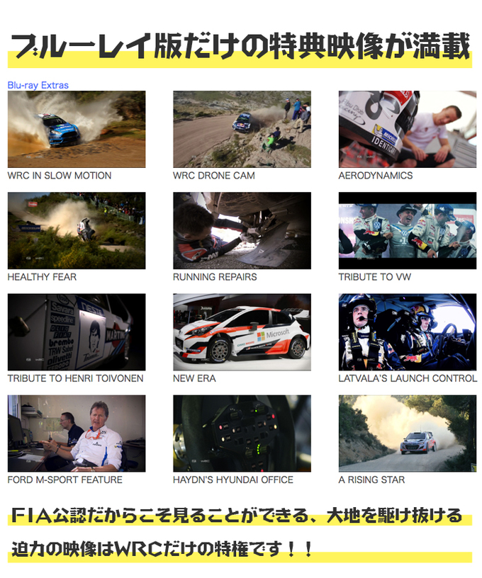 2016 FIA 世界ラリー選手権総集編 ブルーレイ版拡大画像