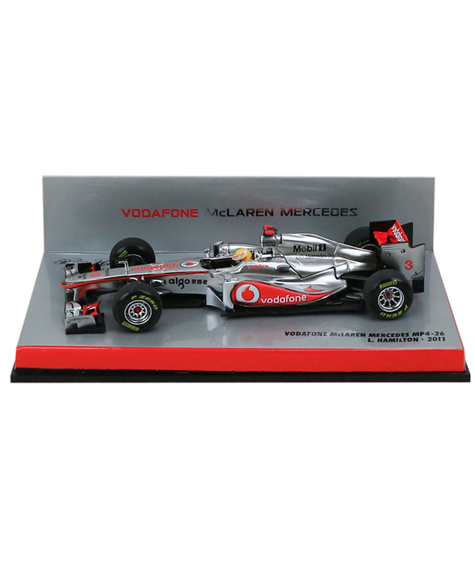 【海外並行品】マクラーレンチーム別注 ミニチャンプス 1/43スケール ボーダフォン マクラーレン メルセデス MP4-26 ルイス・ハミルトン　2011年拡大画像