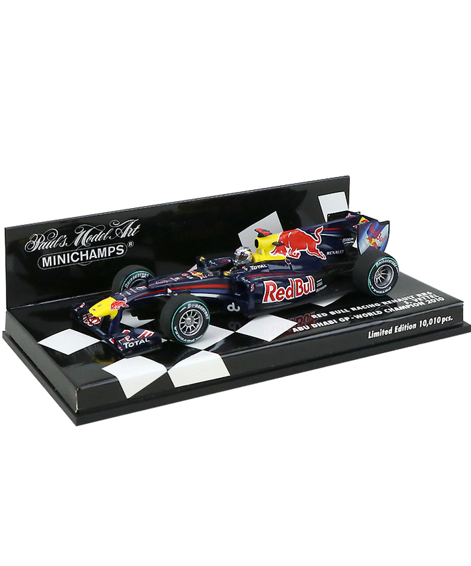 【海外並行品】ミニチャンプス 1/43スケール レッドブルレーシング ルノー RB6 セバスチャン・ベッテル アブダビGP ワールドチャンピオン 2010年/ARB拡大画像