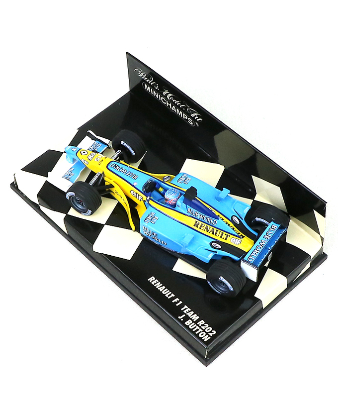 【海外並行品】ミニチャンプス 1/43スケール ルノー F1チーム R202 ジェンソン・バトン 2002年拡大画像