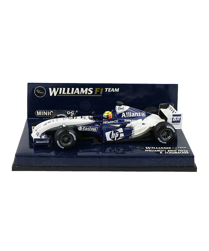【海外並行品】ミニチャンプス 1/43スケール ウィリアムズ F1  BMW FW26 ラルフ・シューマッハ　2004年拡大画像