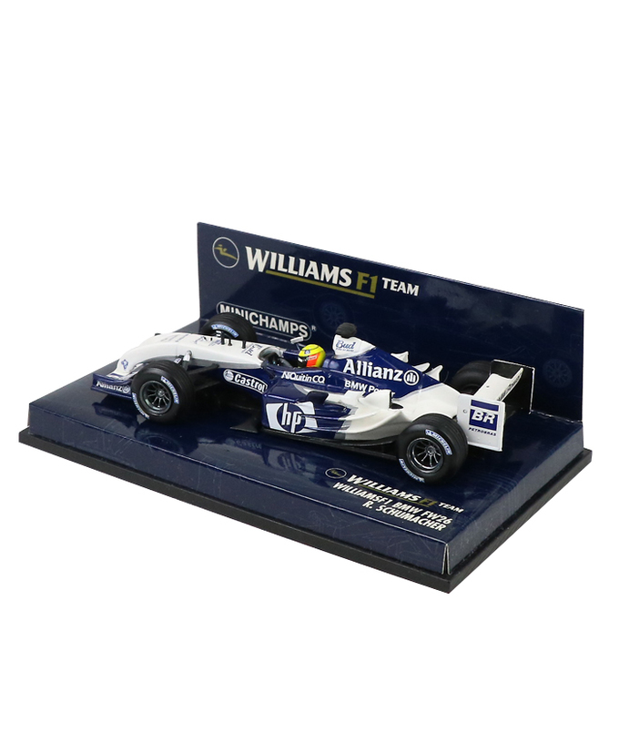 【海外並行品】ミニチャンプス 1/43スケール ウィリアムズ F1  BMW FW26 ラルフ・シューマッハ　2004年拡大画像