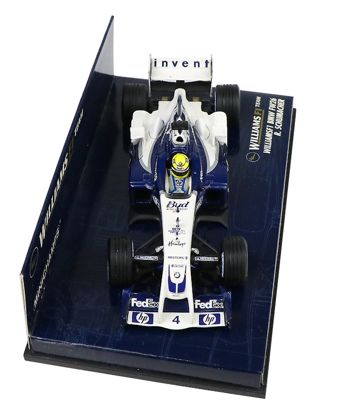 【海外並行品】ミニチャンプス 1/43スケール ウィリアムズ F1  BMW FW26 ラルフ・シューマッハ　2004年拡大画像