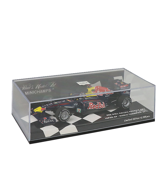【海外並行品】ミニチャンプス 1/43スケール レッドブル レーシング ルノー RB7 セバスチャン・ベッテル　2011年日本GP　ワールドチャンピオン/ARB拡大画像