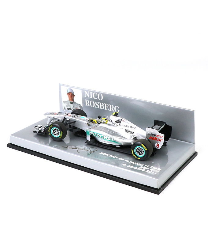 【海外並行品】ミニチャンプス 1/43スケール メルセデス GP ペトロナス F１チーム W02　ニコ・ロズベルグ　2011年拡大画像