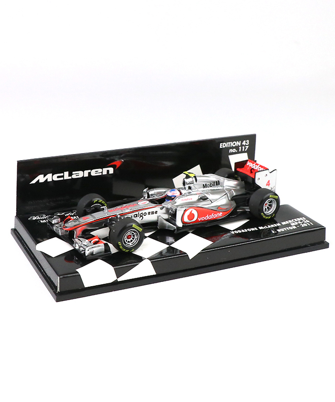 【海外並行品】ミニチャンプス 1/43スケール ボーダフォン マクラーレン メルセデス MP4-26 ジェンソン・バトン　2011年拡大画像